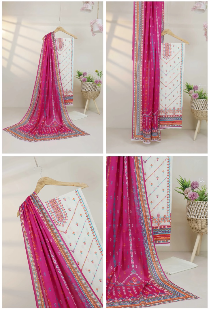 3pc-Lawn Printed Suit L3PP403