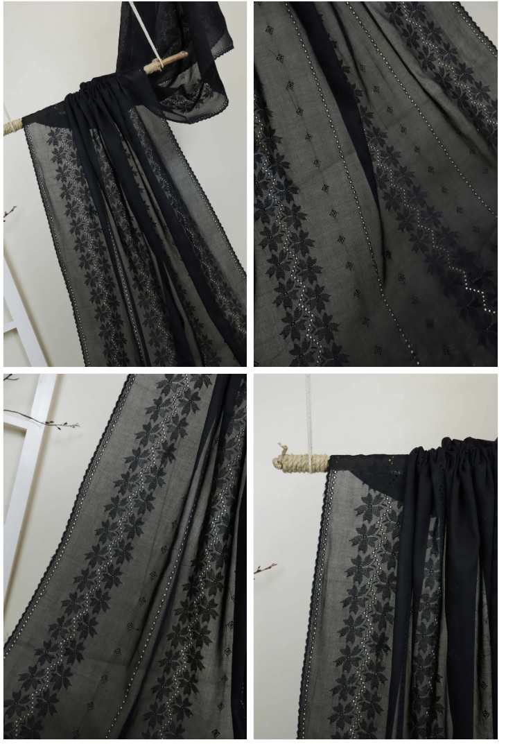 Embroidered Lawn Shawl HLSH165