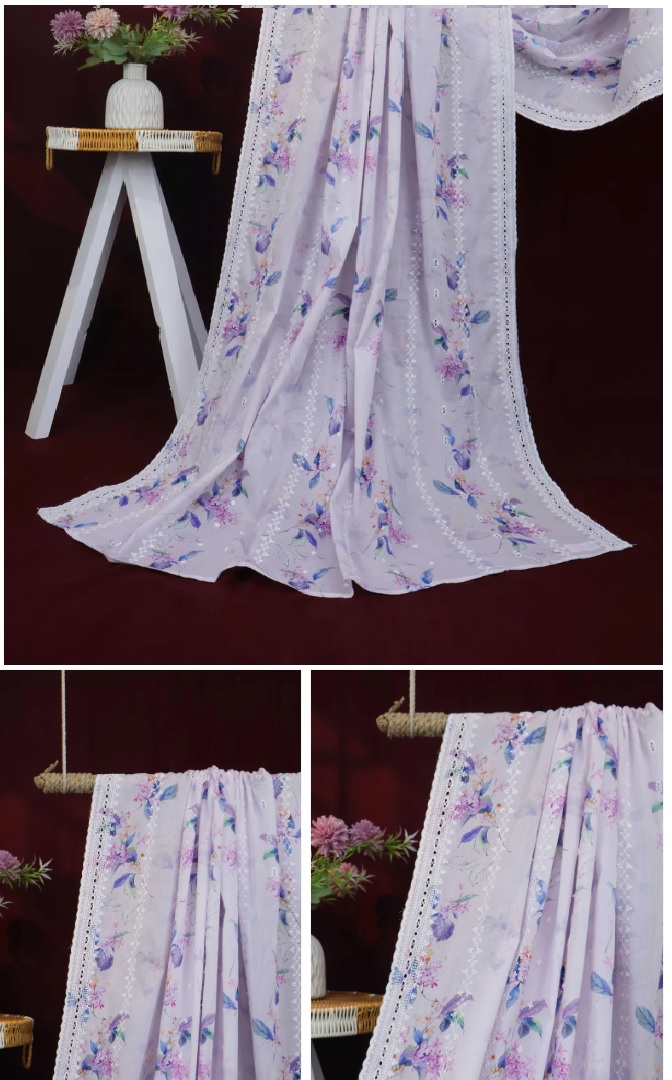 Embroidered Lawn Shawl LSST02